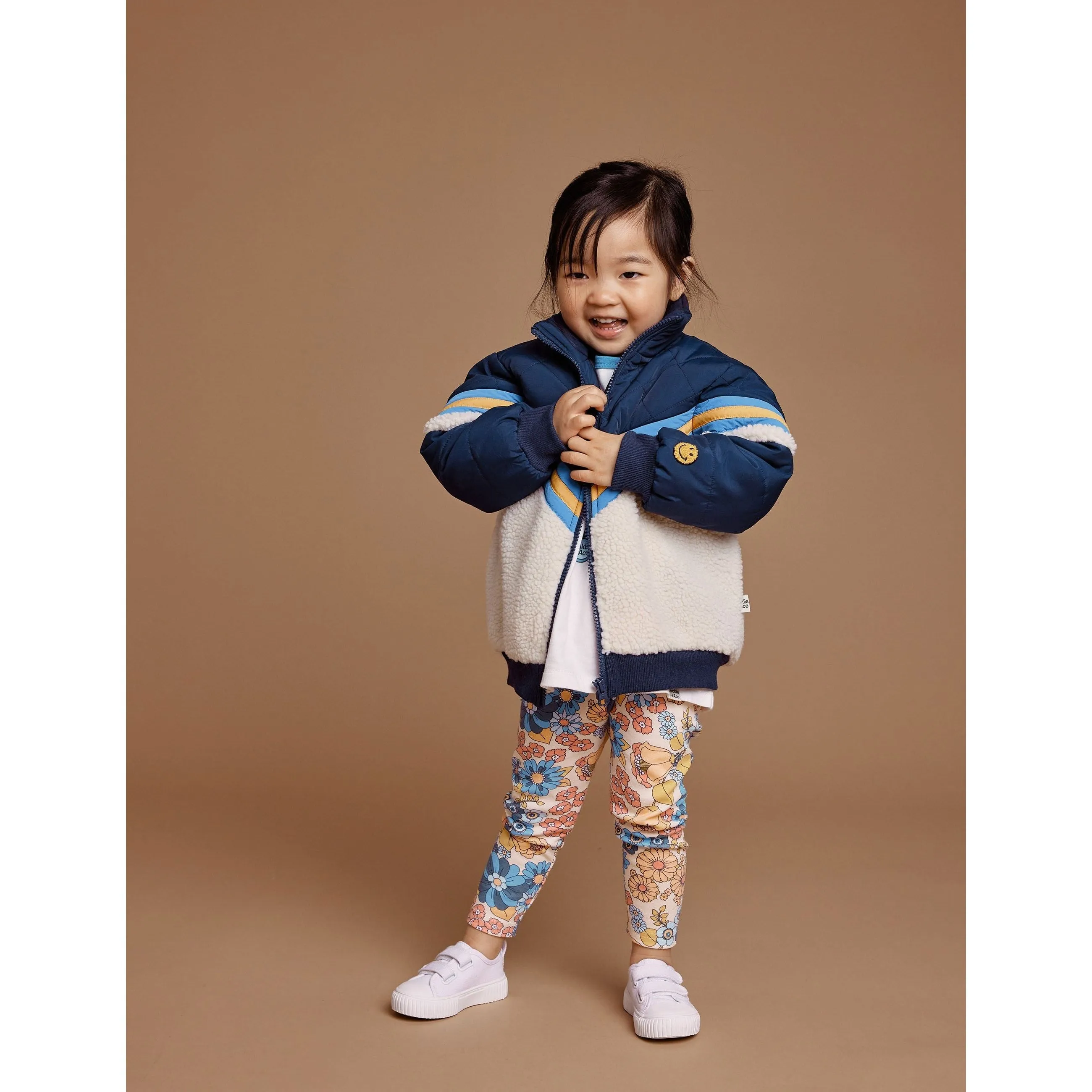 Kobe Shearling Jacket - Navy