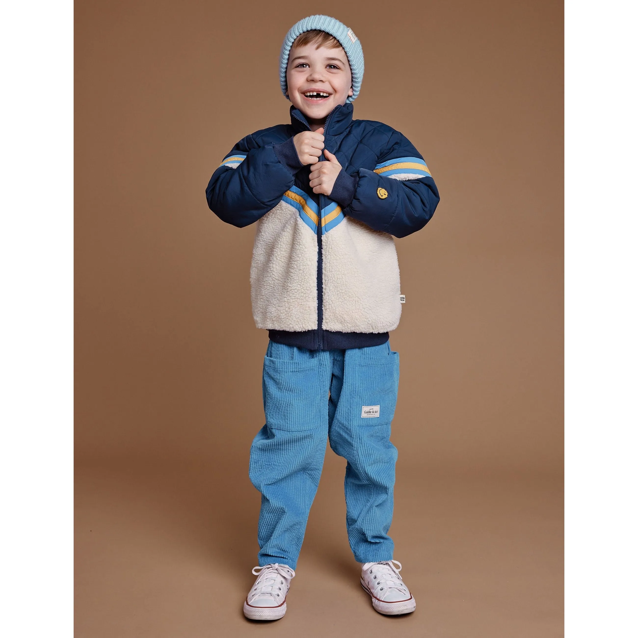 Kobe Shearling Jacket - Navy