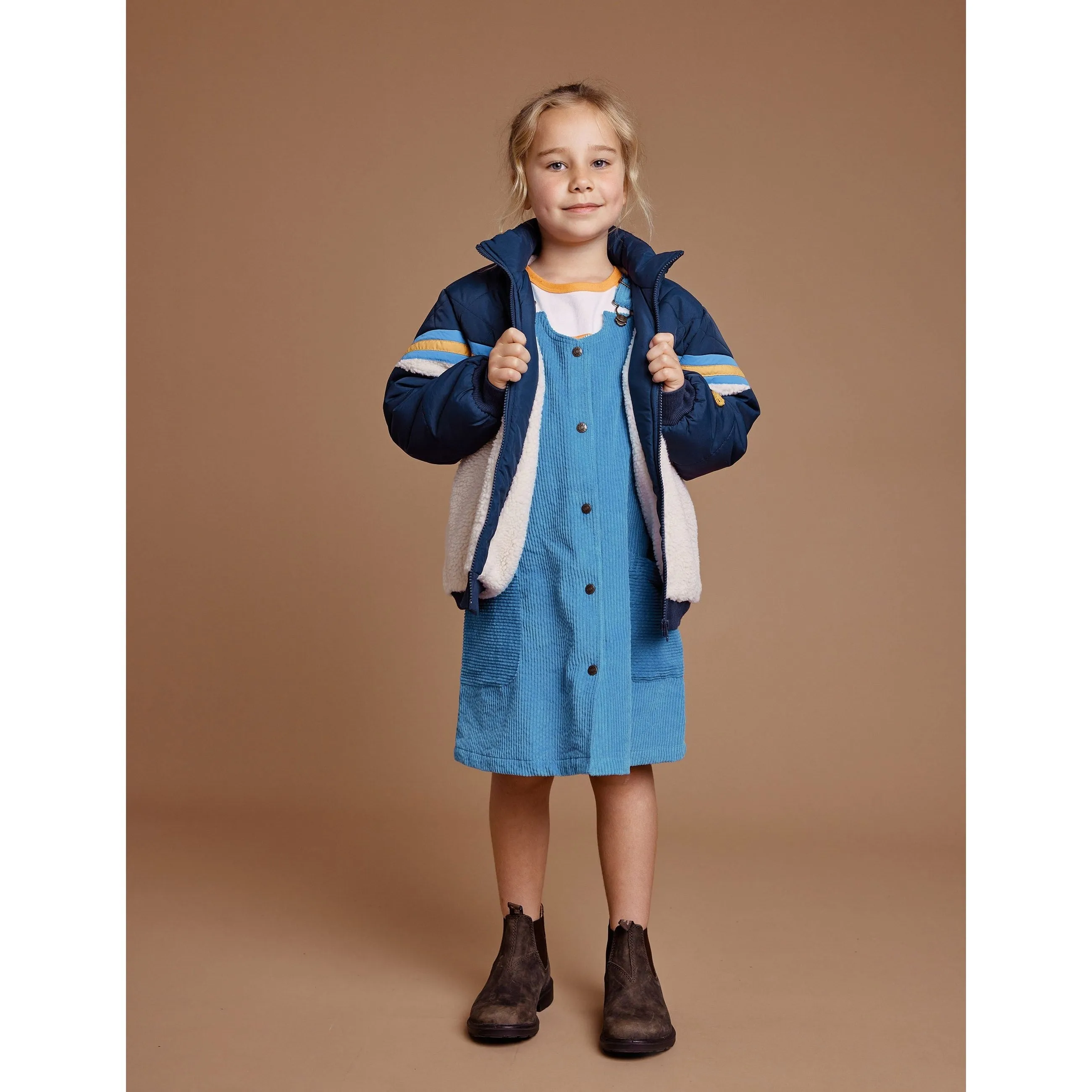 Kobe Shearling Jacket - Navy