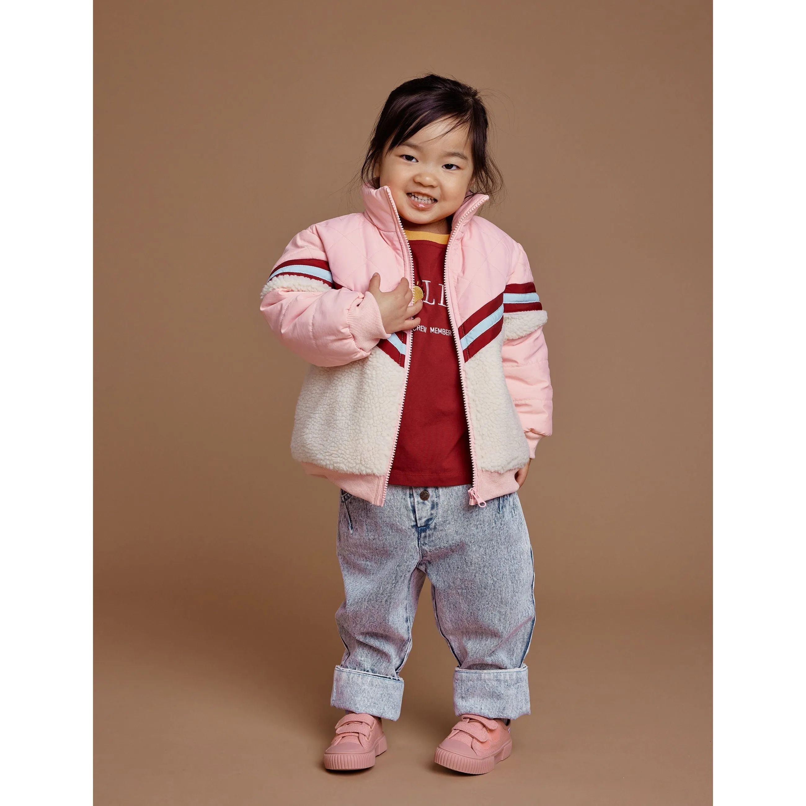 Kobe Shearling Jacket - Tulip Pink
