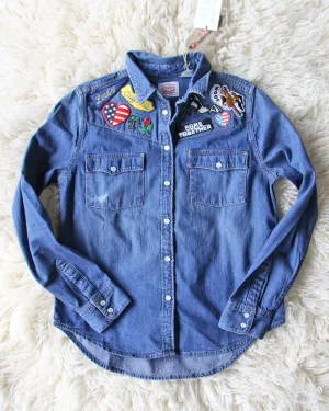 Levi's Patched Denim Top