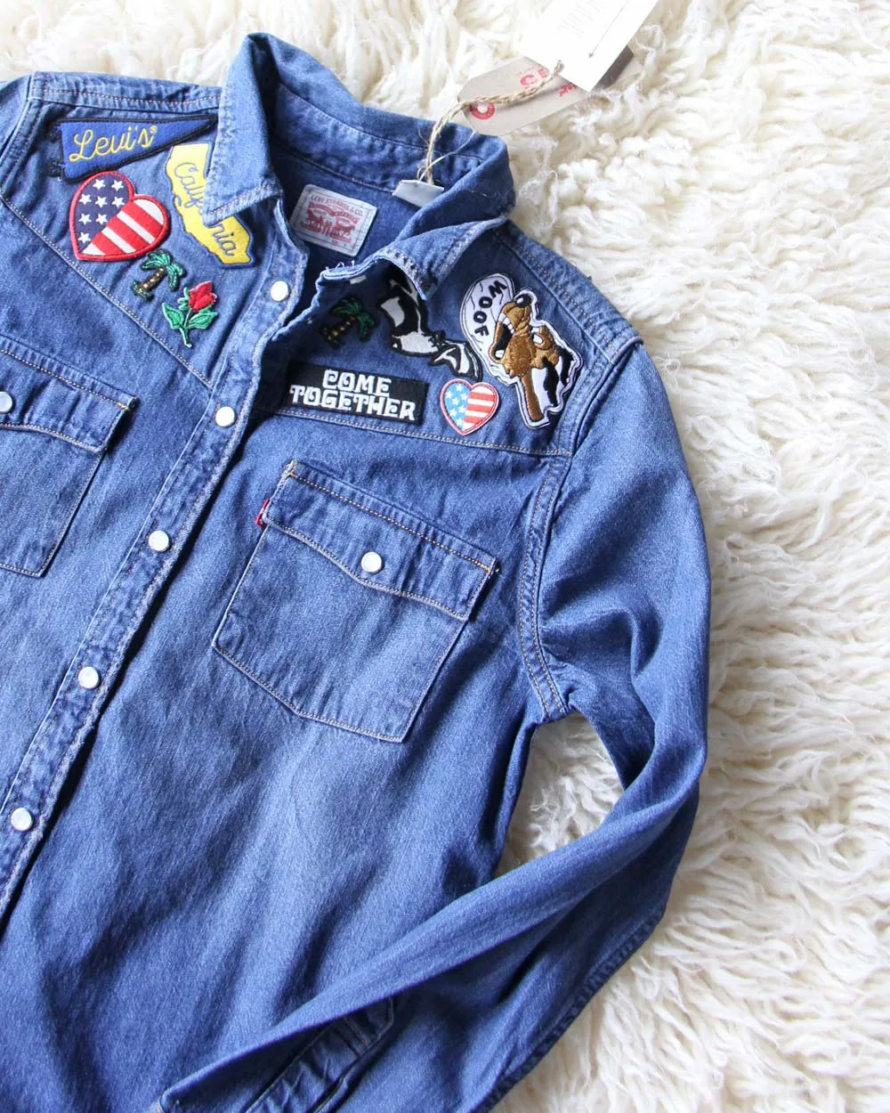Levi's Patched Denim Top
