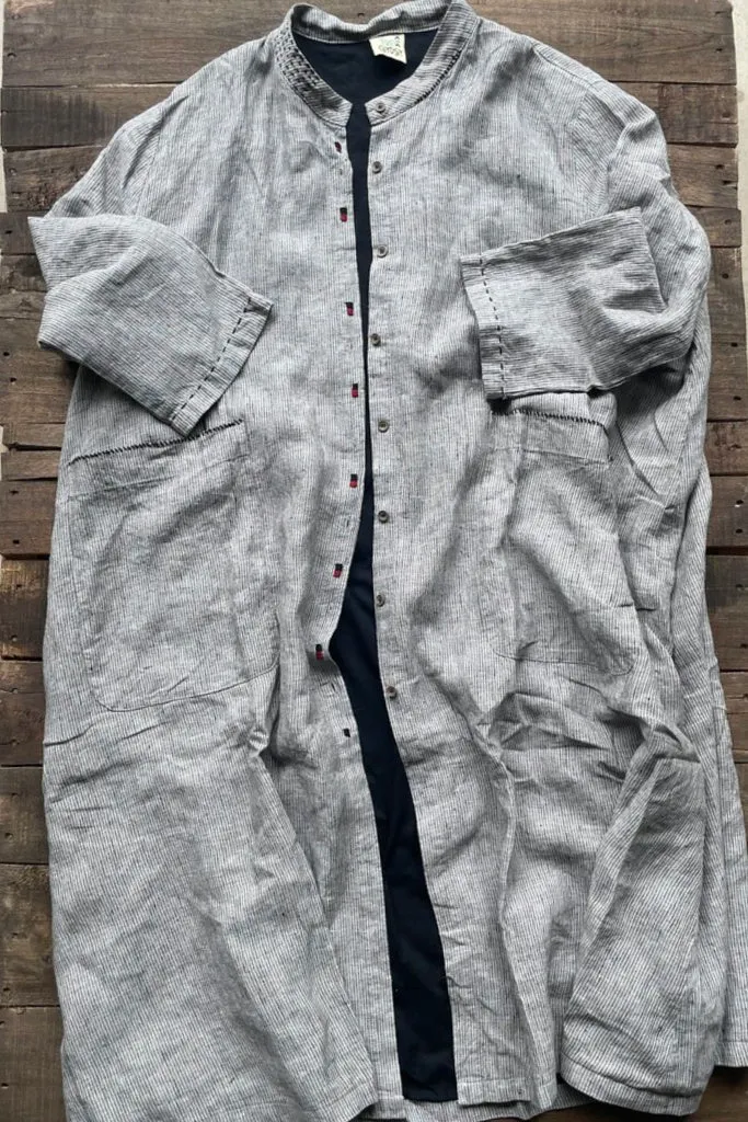 Linen Duster Trench  Coat Light Years Away