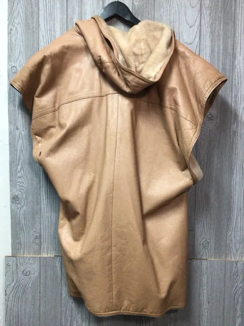 Lord & Taylor Shearling Hooded Poncho Size X-Large AS IS