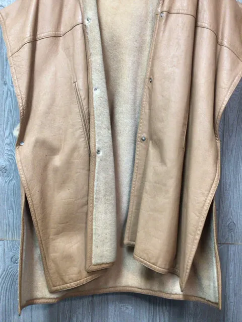 Lord & Taylor Shearling Hooded Poncho Size X-Large AS IS