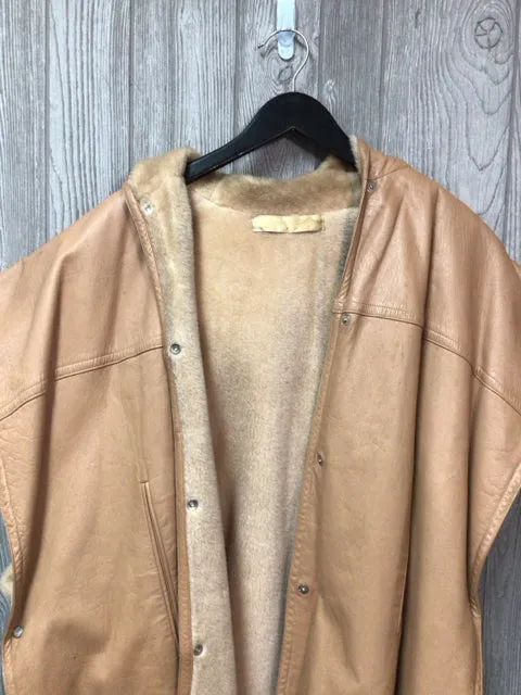 Lord & Taylor Shearling Hooded Poncho Size X-Large AS IS