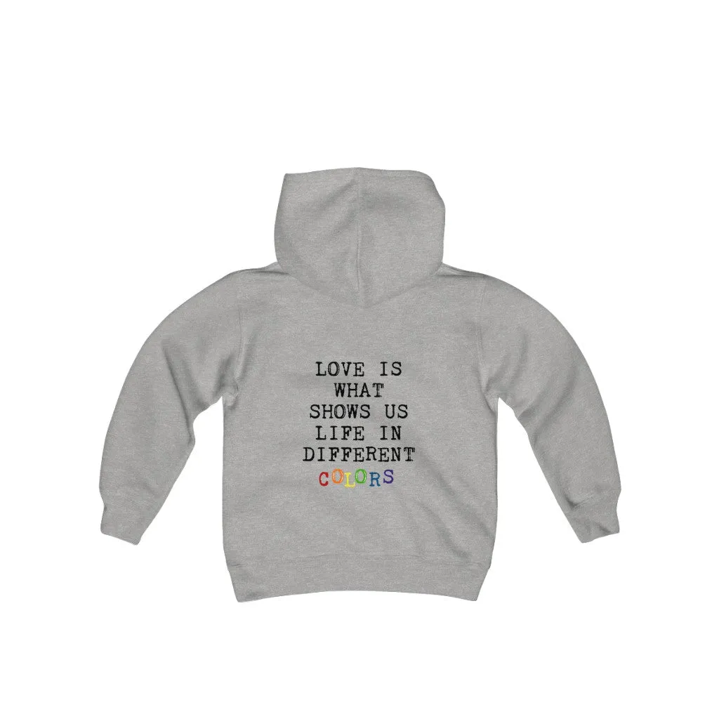 Love in Different Colors -  Youth Hoodie (Heavy Blend)