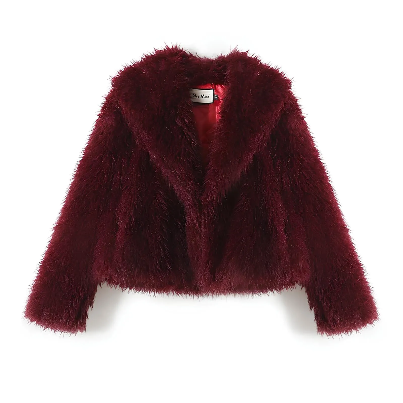 Luxury Burgundy Faux Fur Coat – The Ultimate Winter Statement Piece