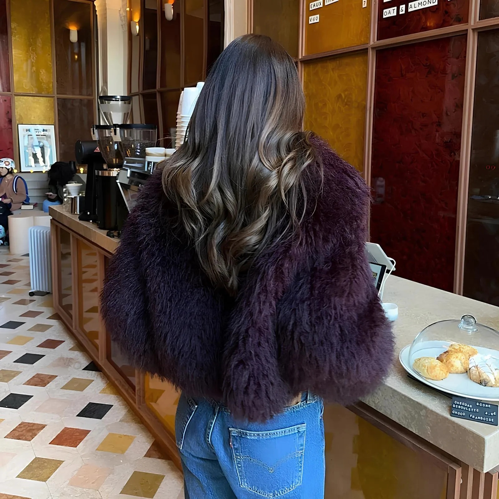 Luxury Burgundy Faux Fur Coat – The Ultimate Winter Statement Piece