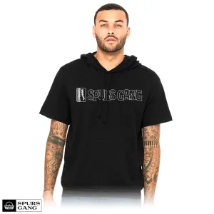 Manu Magic-Short Sleeve Hoodie-Black