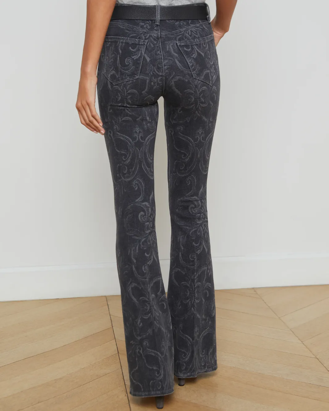 MARTY HIGH RISE FLARE IN GREY MEDITERRANEAN