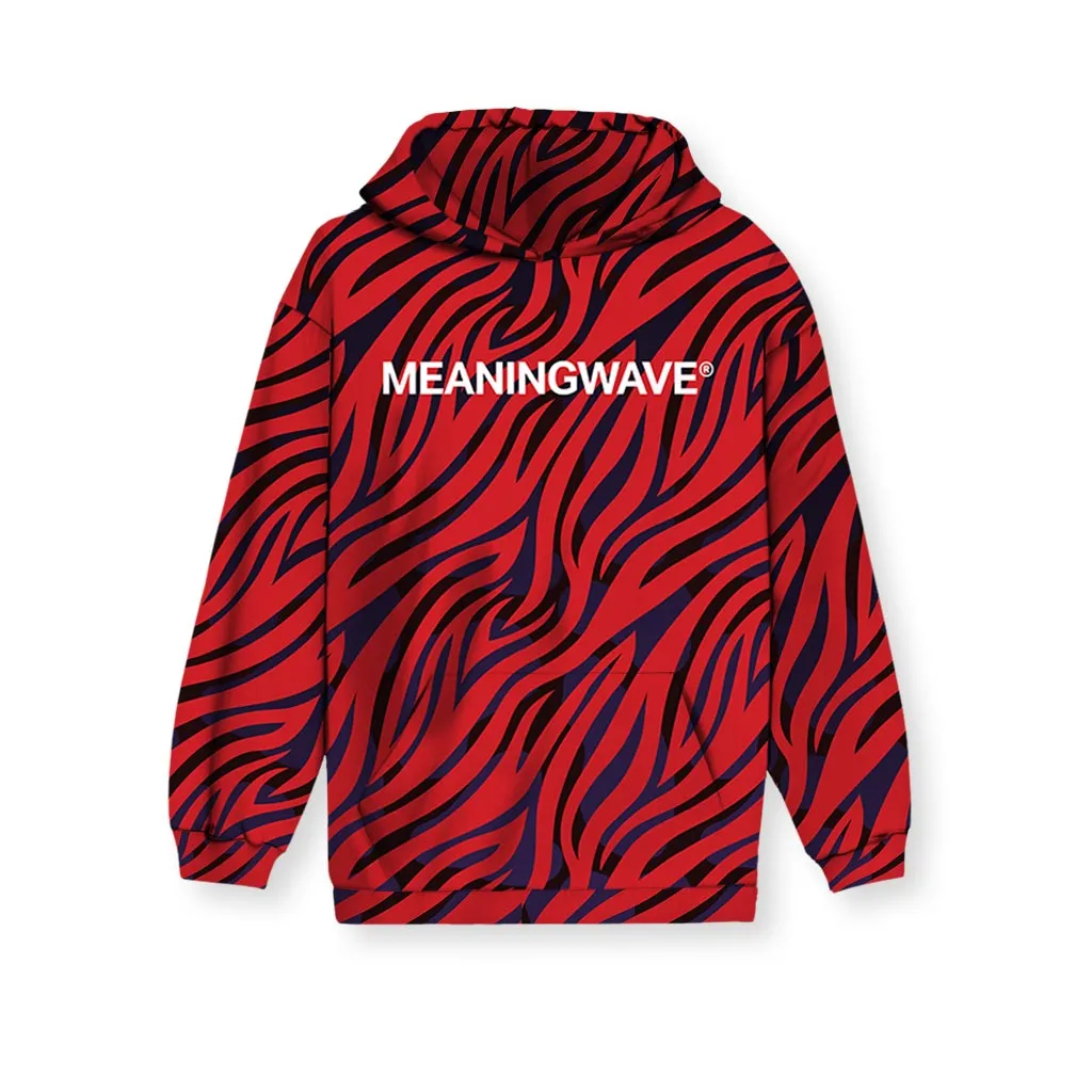 Meaningwave Rick James Neon Zebra Kid's Hoodie