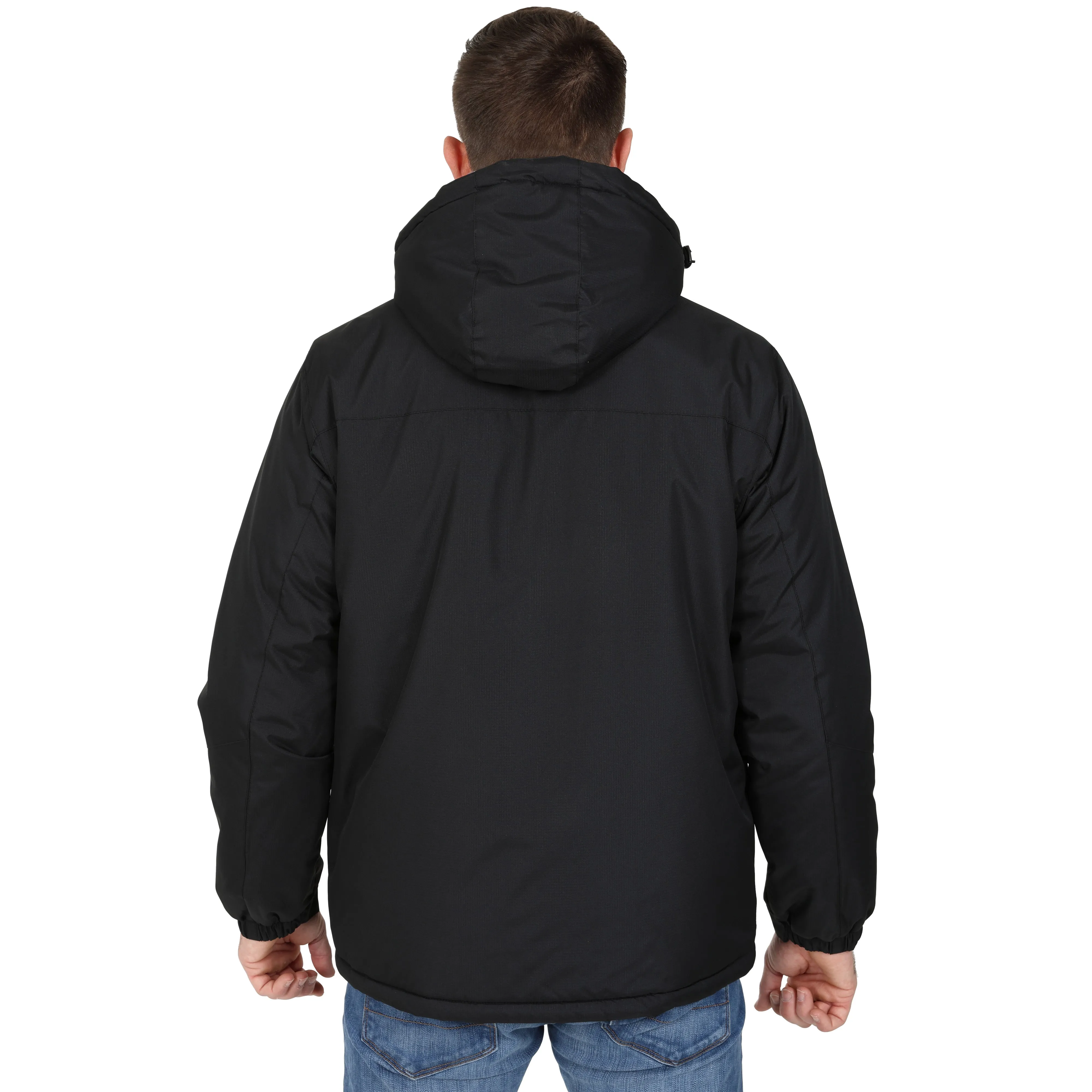Men’s Fleece Lined Winter Coat - Black