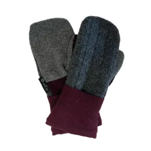 Men's Mittens Grey & Maroon | 326