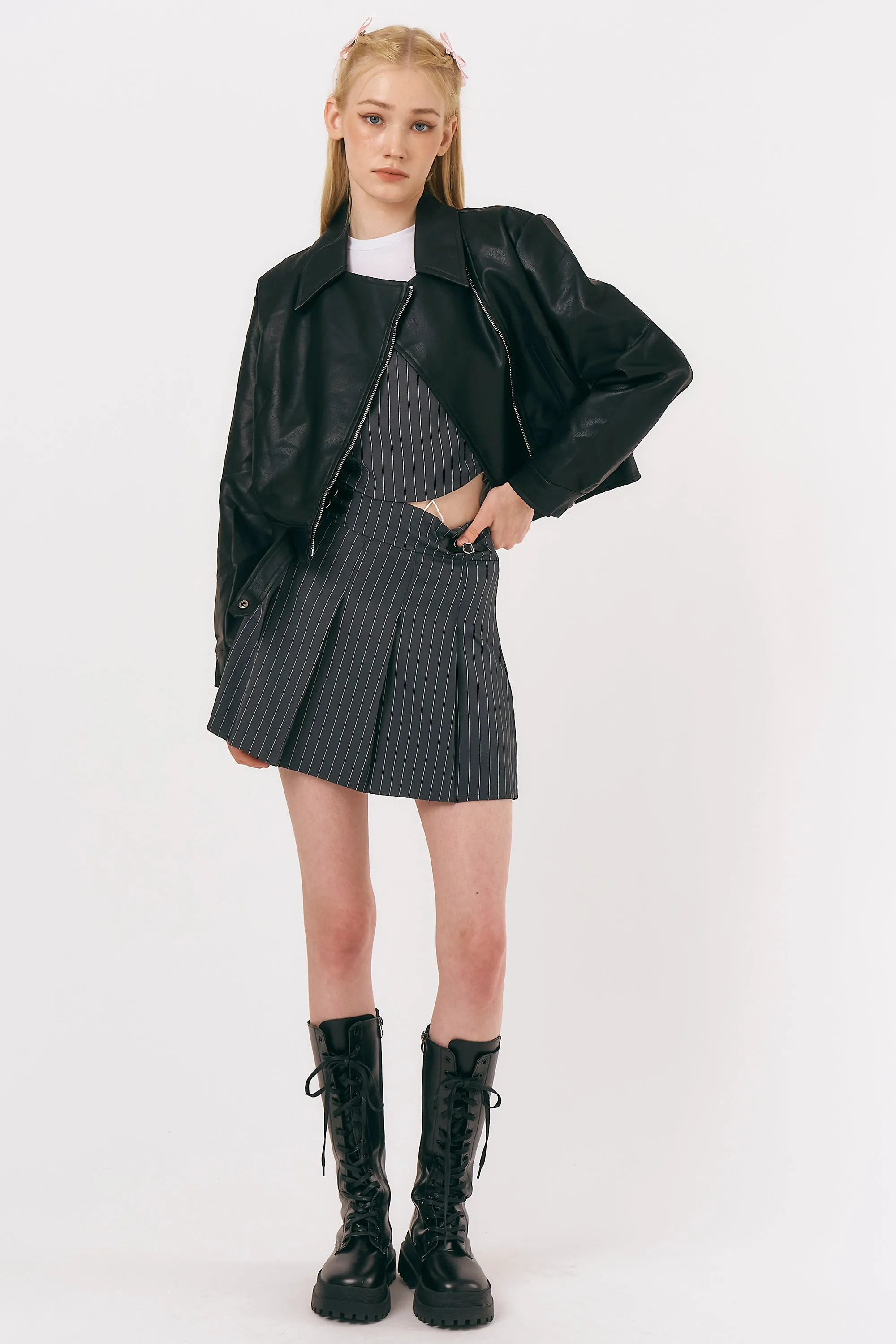 Mia Pleather Rider Jacket