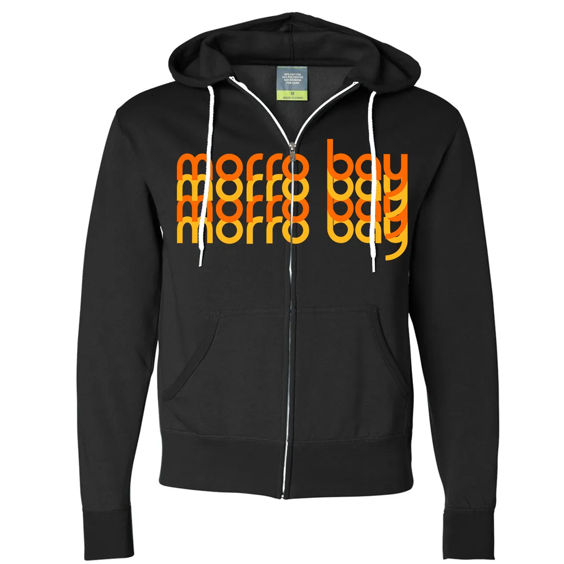 Morro Bay Sunset Stack Zip-Up Hoodie