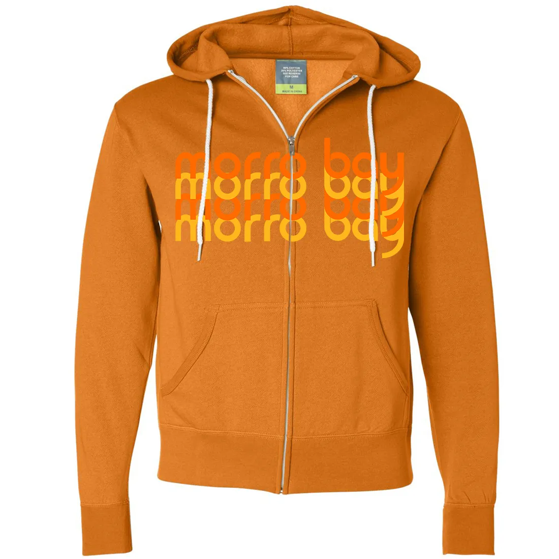 Morro Bay Sunset Stack Zip-Up Hoodie