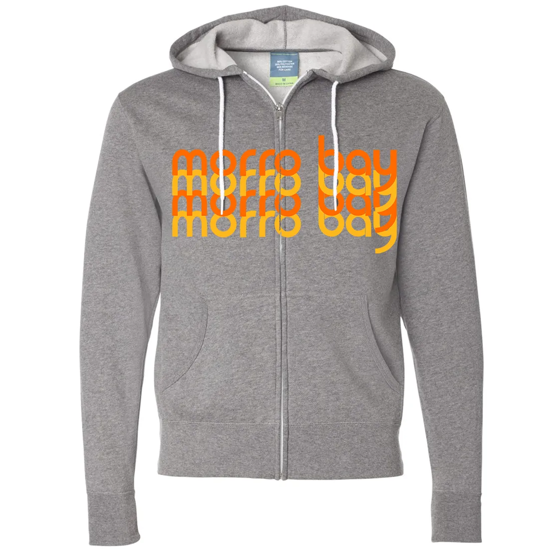 Morro Bay Sunset Stack Zip-Up Hoodie