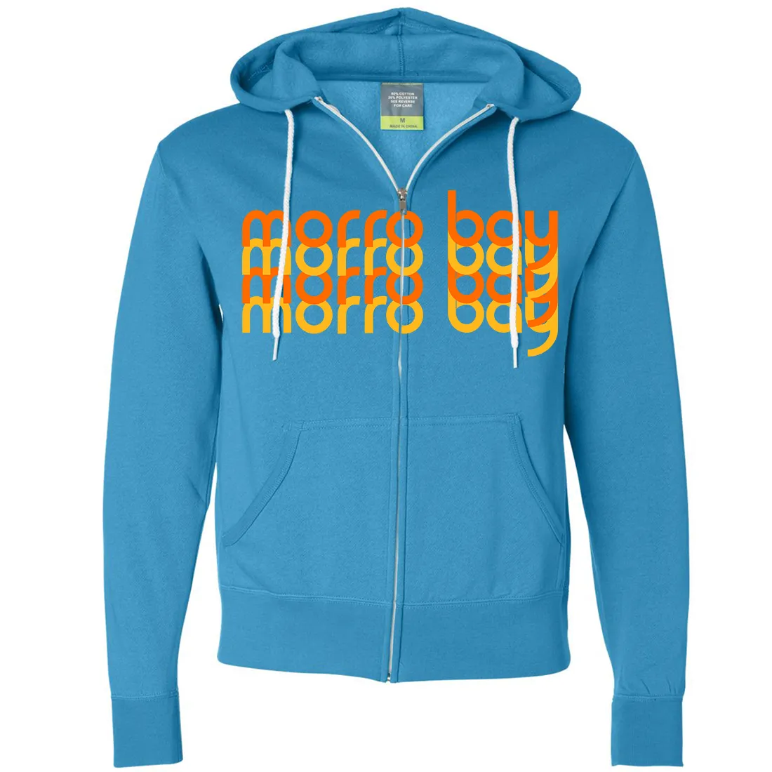 Morro Bay Sunset Stack Zip-Up Hoodie