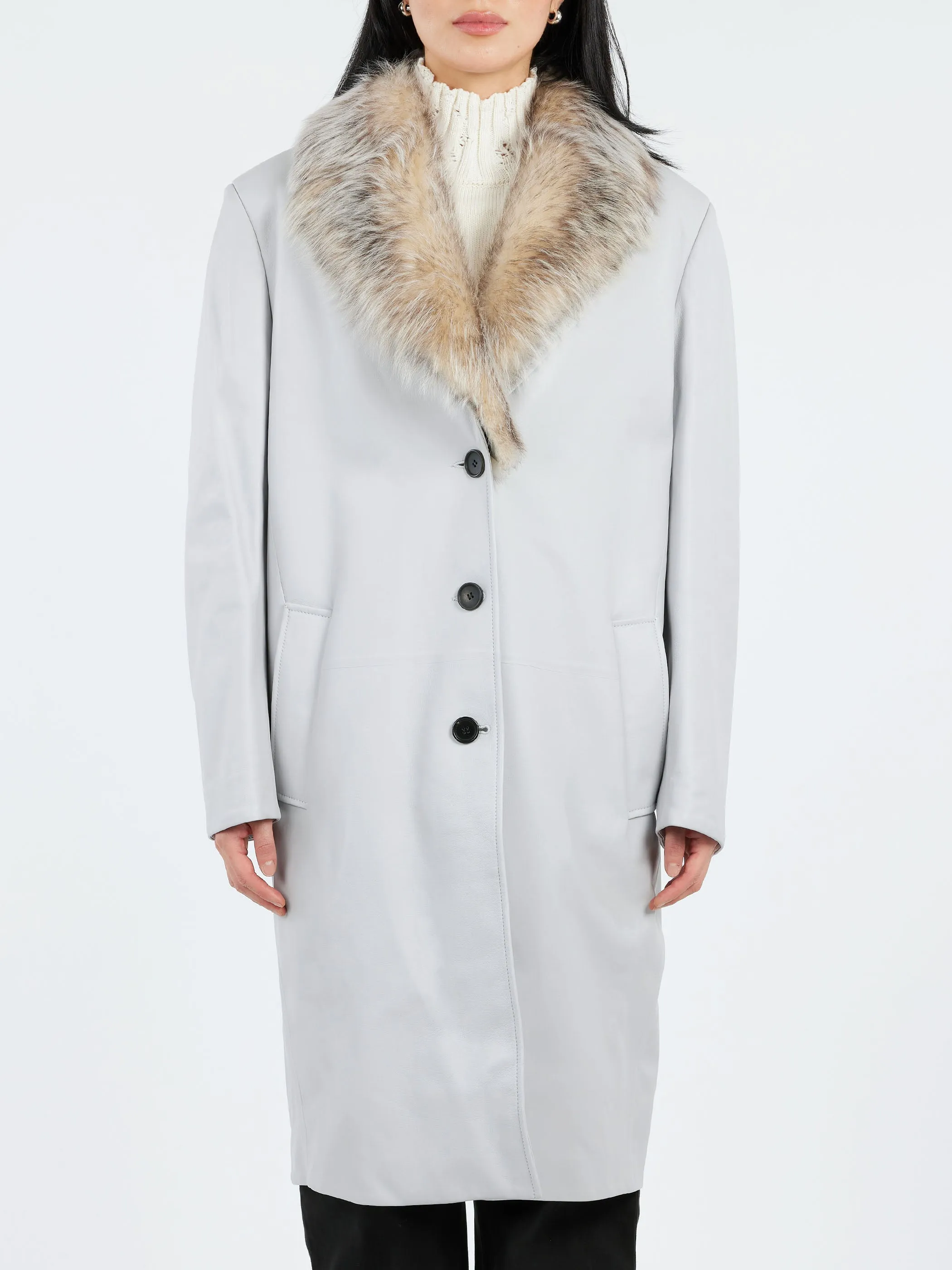 Nappa Leather Coat