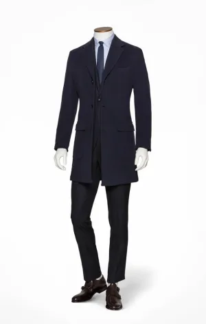Nesti Onelio 365 Navy Pure Merino Wool Velours