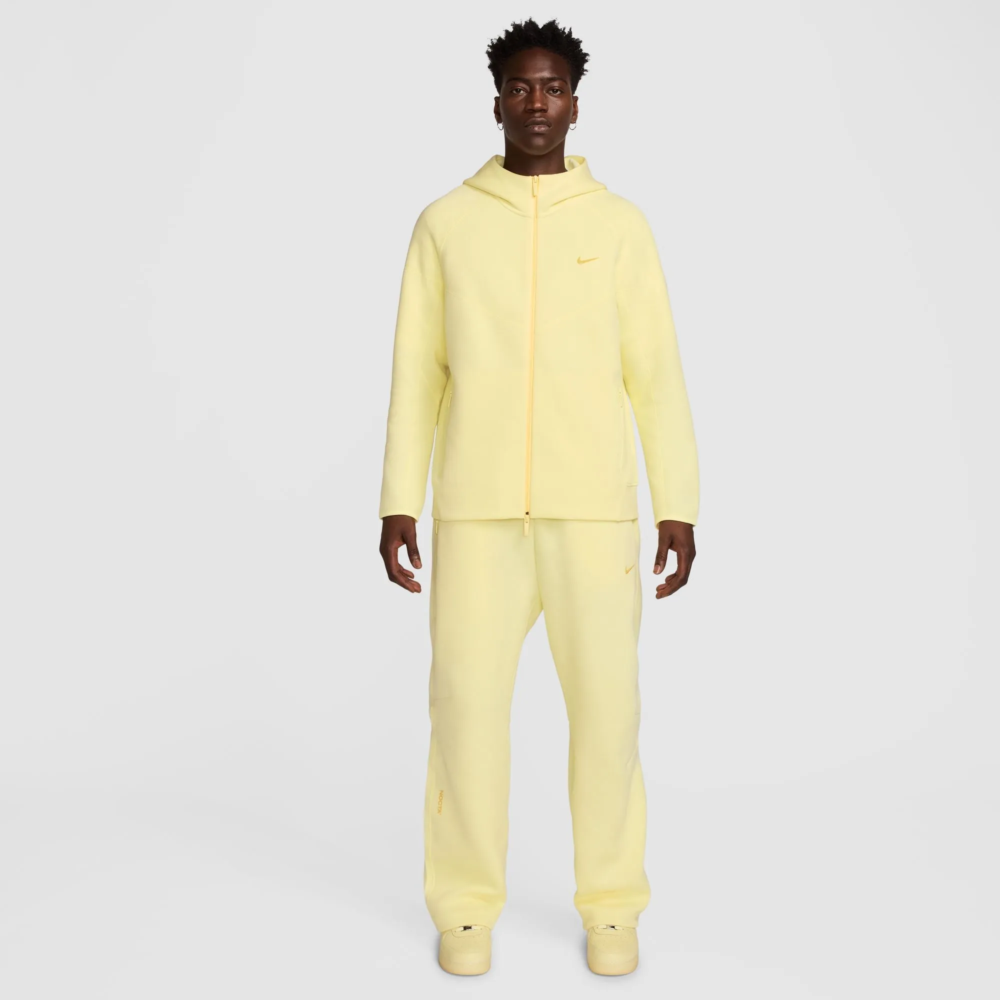 NOCTA Tech Fleece Zip-Up Hoodie 'Citron Yellow'