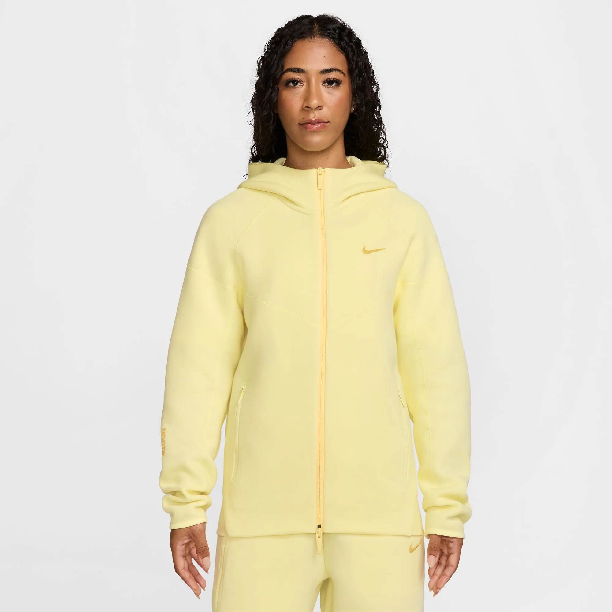 NOCTA Tech Fleece Zip-Up Hoodie 'Citron Yellow'