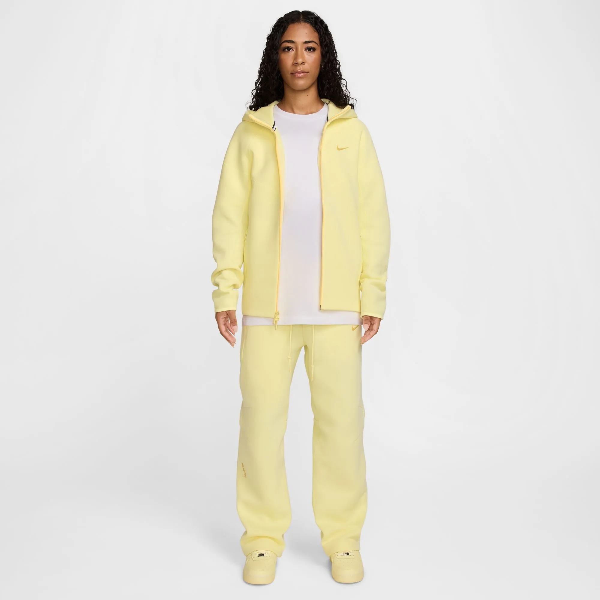 NOCTA Tech Fleece Zip-Up Hoodie 'Citron Yellow'