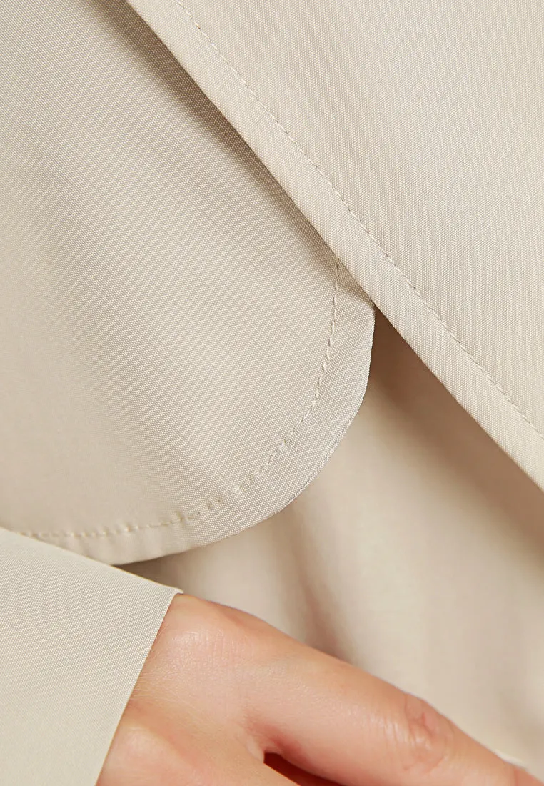 Notched Double Breasted Trench coat By RUW