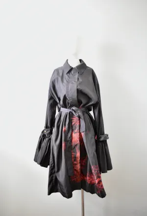 NWT Adam Lippes Shirred Oversized Trench Coat