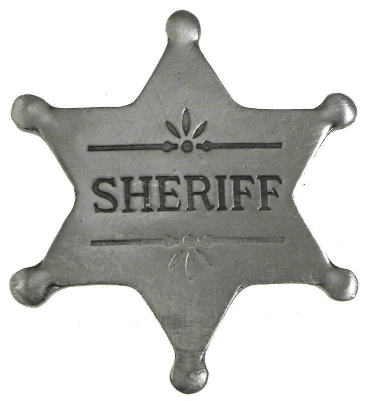 Old West Historic Replica Badge: Sheriff Star