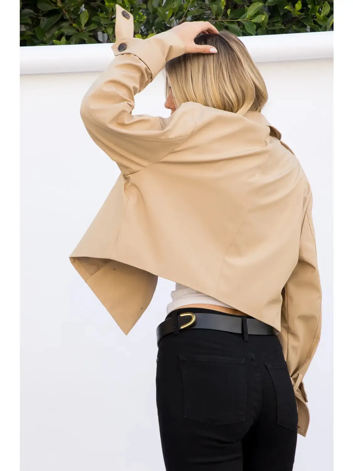 Oversized Cropped Trench