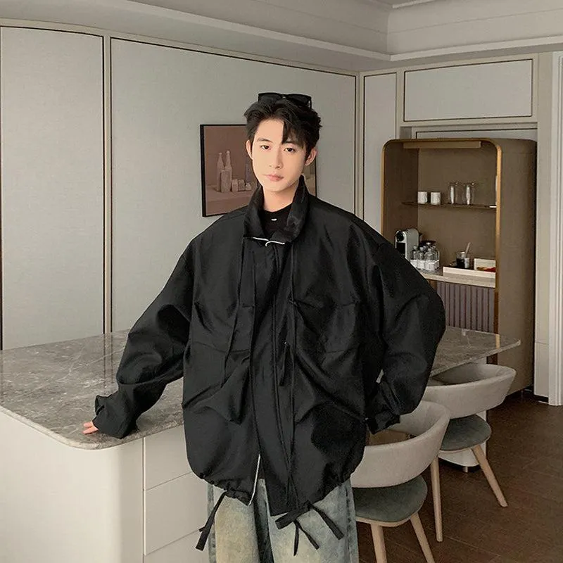 Oversized Multi-Pocket Zipped Outdoor Jacket