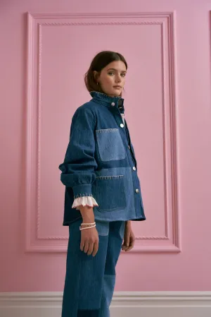 Pablo Jacket In Patched Denim