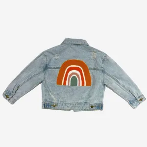 PH Play by Petite Hailey Patched Denim Jacket - Rainbow