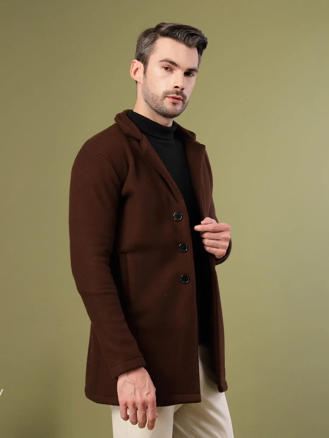 Polar Fleece Lapel Coat