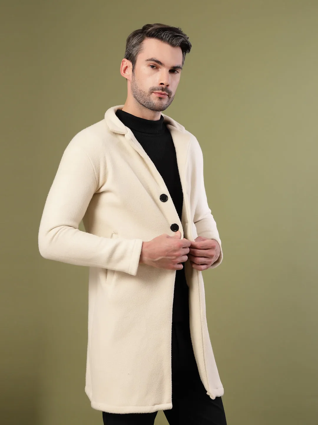 Polar Fleece Lapel Coat