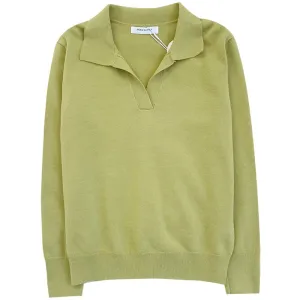 Polo's Neck Long Sleeve Women's Jumper Shirt