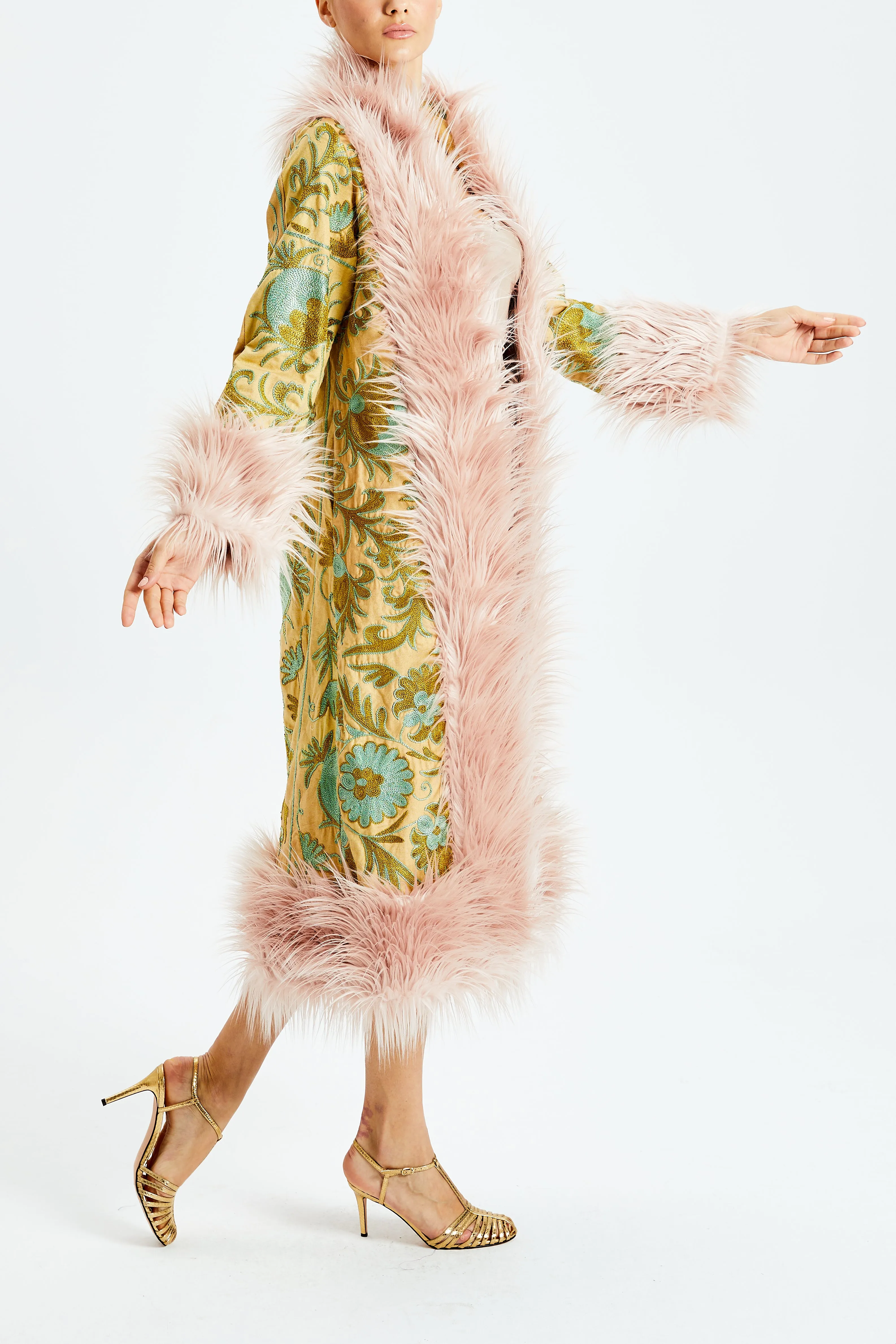 Pomegranate Zest Suzani Kis Coat