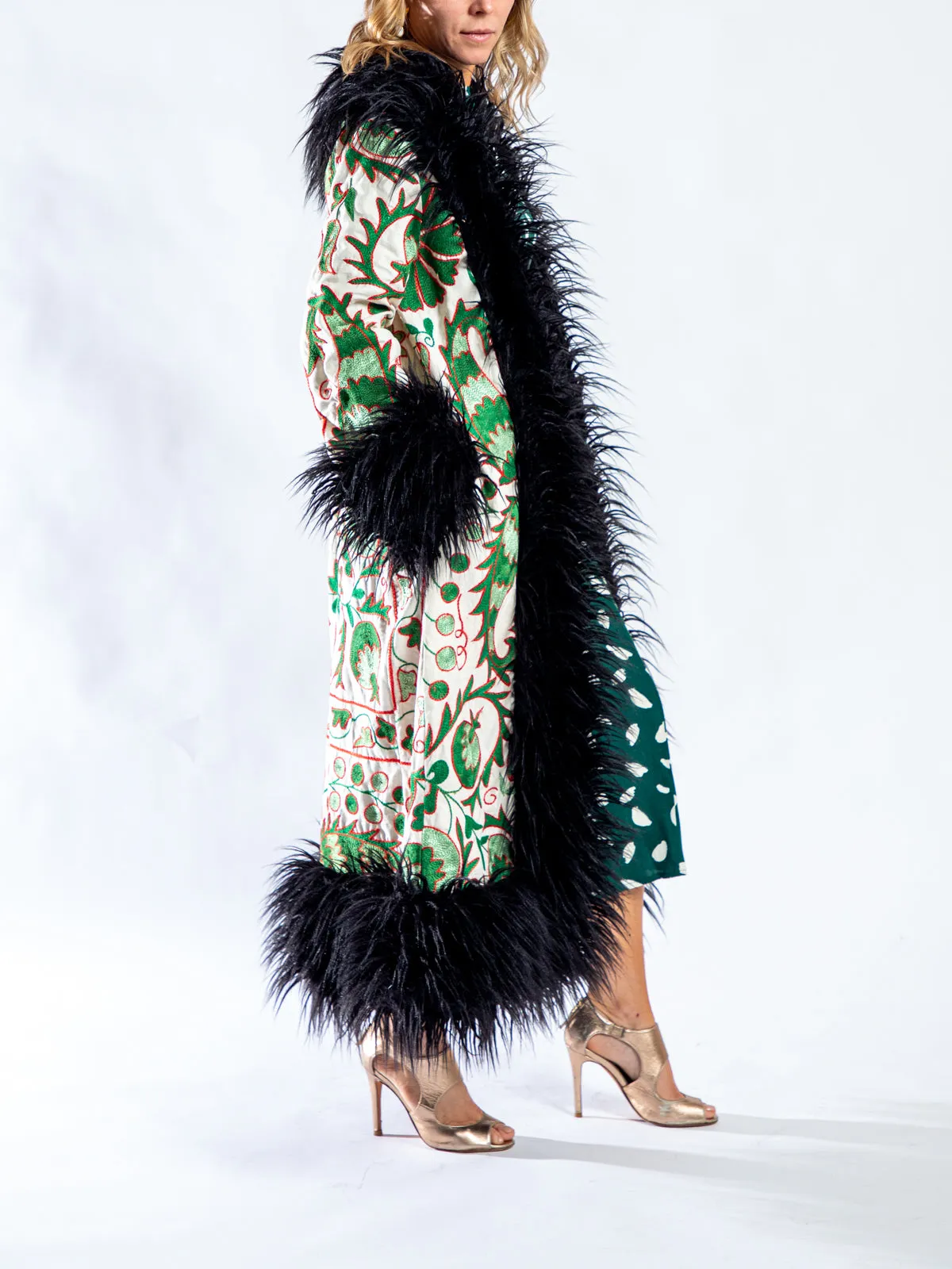 Pomegranate Zest Suzani Kis Coat