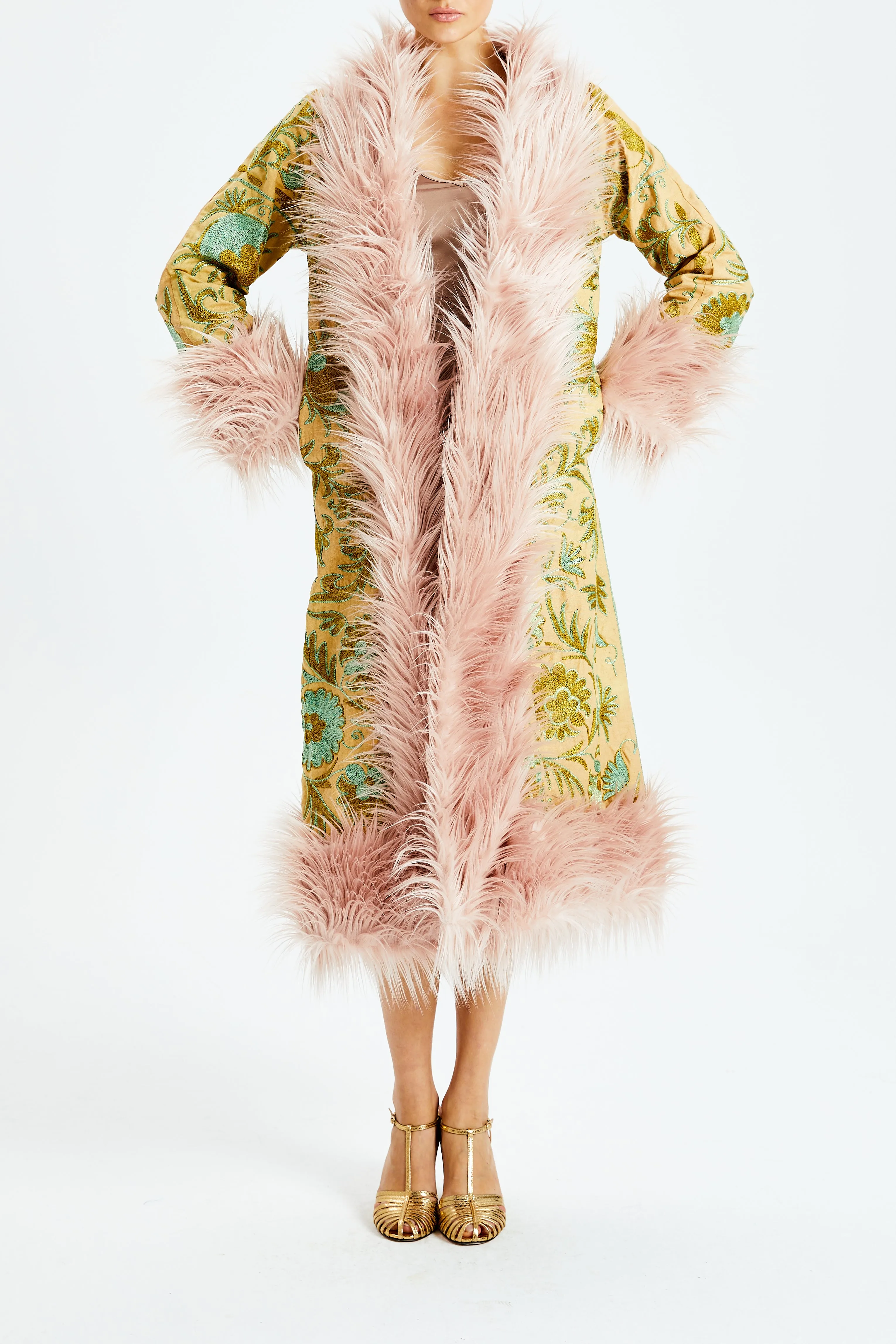 Pomegranate Zest Suzani Kis Coat