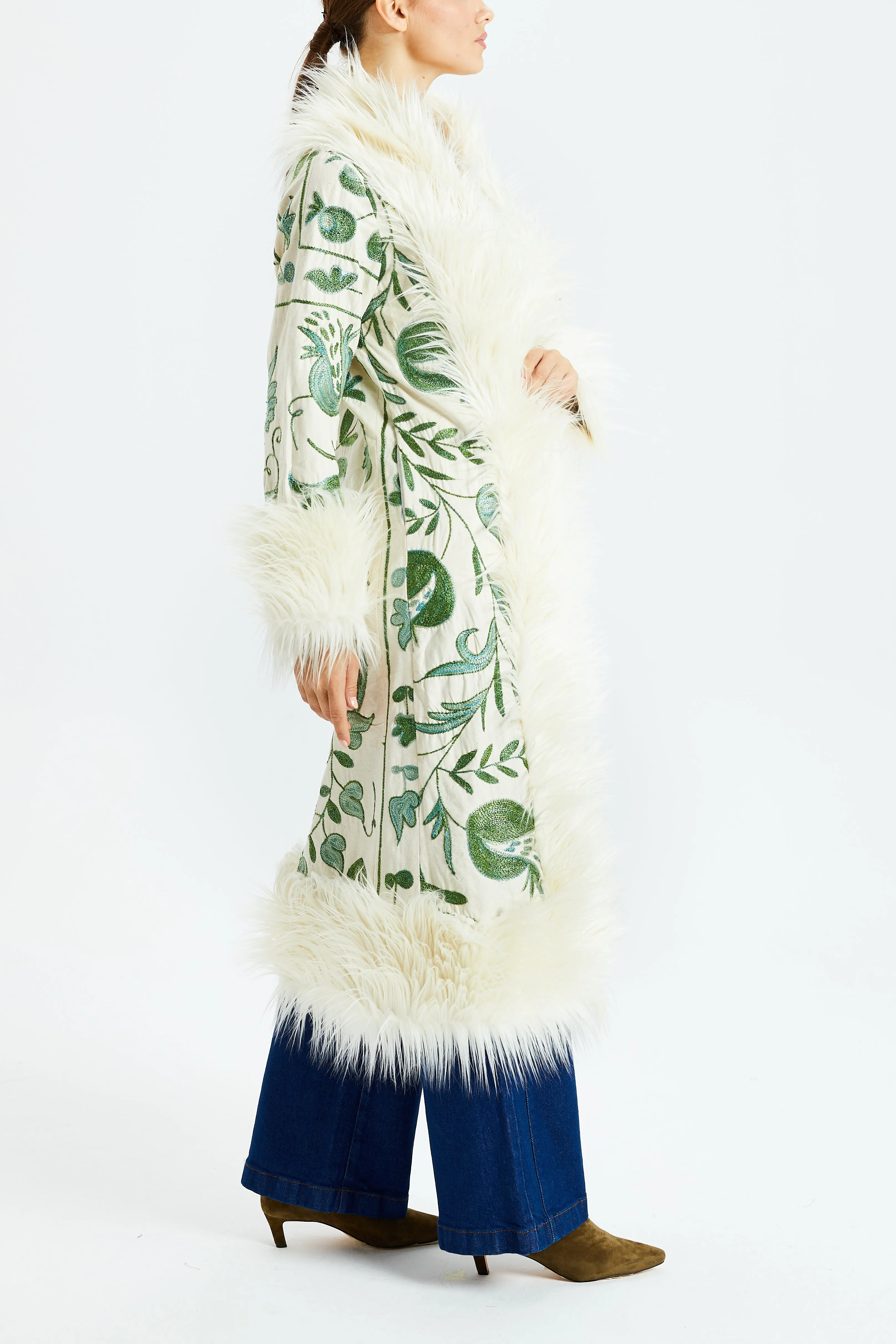 Pomegranate Zest Suzani Kis Coat