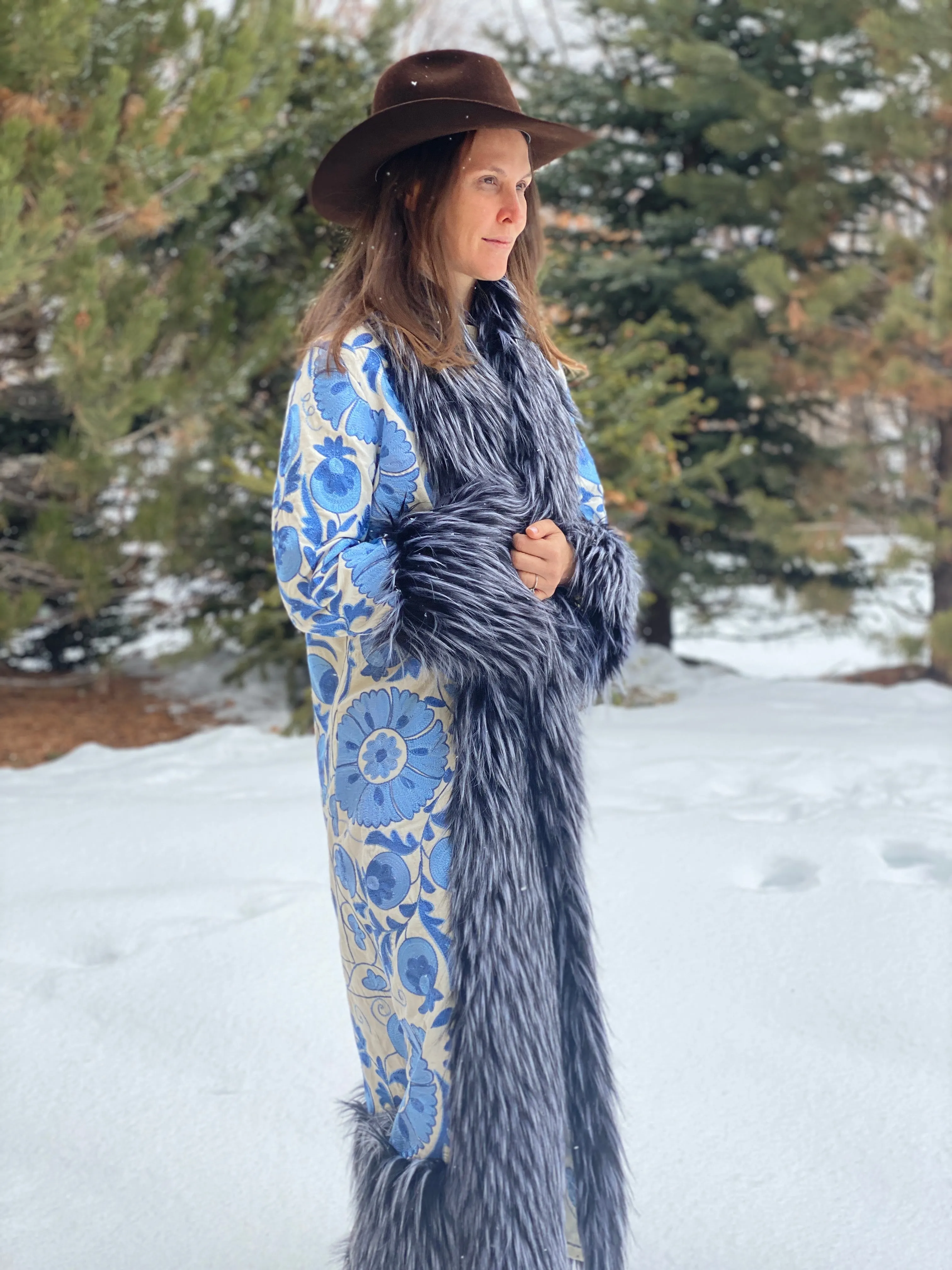 Pomegranate Zest Suzani Kis Coat