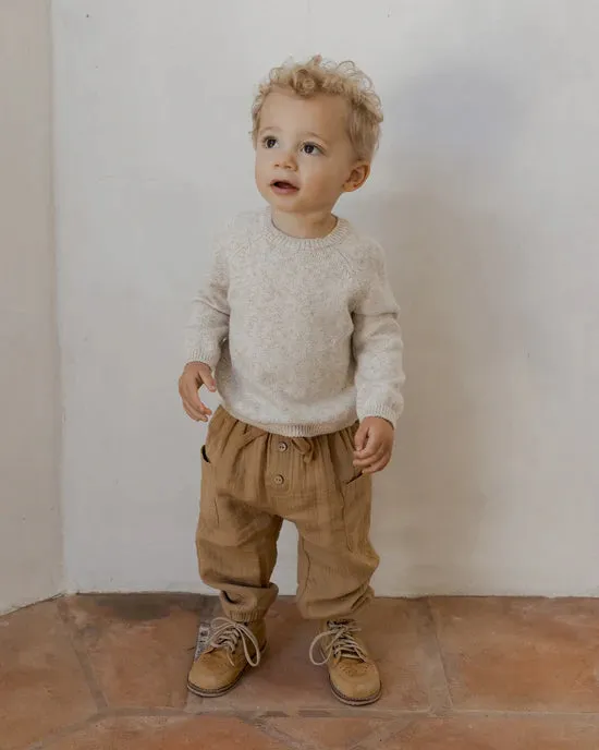 Quincy Mae - Knit Sweater - Speckled Natural