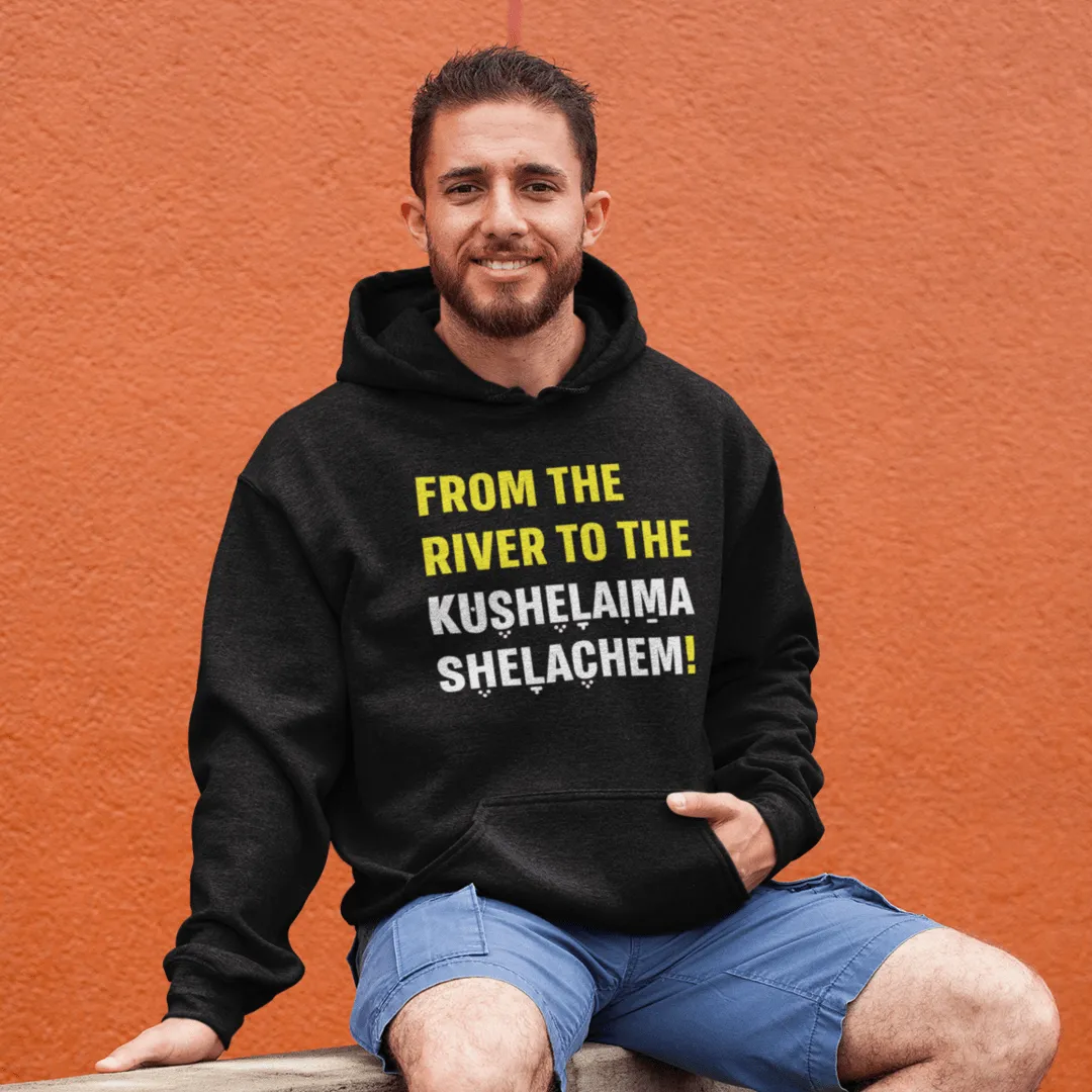 "From The River" Black Custom Unisex Hoodie
