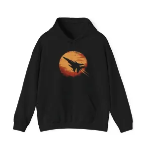 "Sunset Fighter" Black Custom Unisex Hoodie