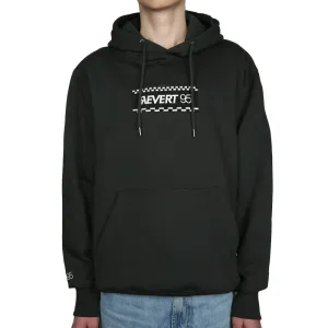 Revert 95 Checkerboard Box Logo Hoodie Ash Black