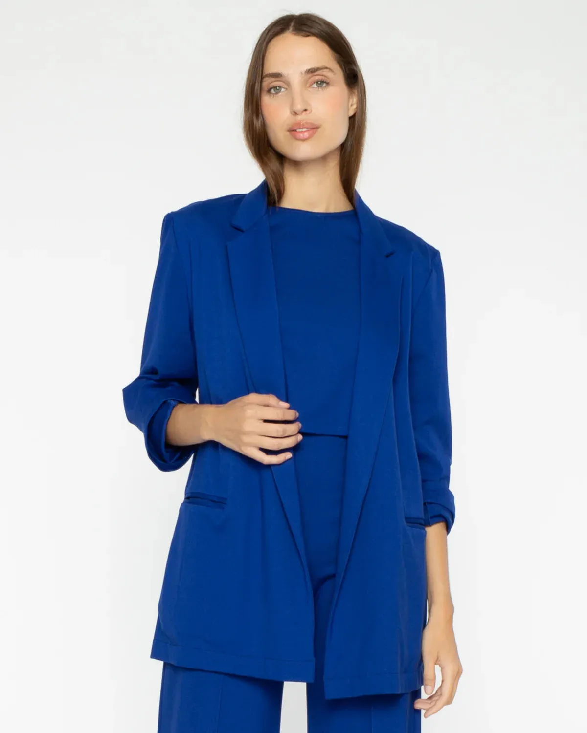 Ripley Rader Cobalt Ponte Knit Oversized Blazer