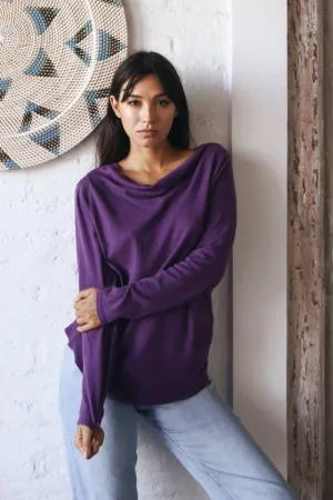 Romance Drape Neck Sweater