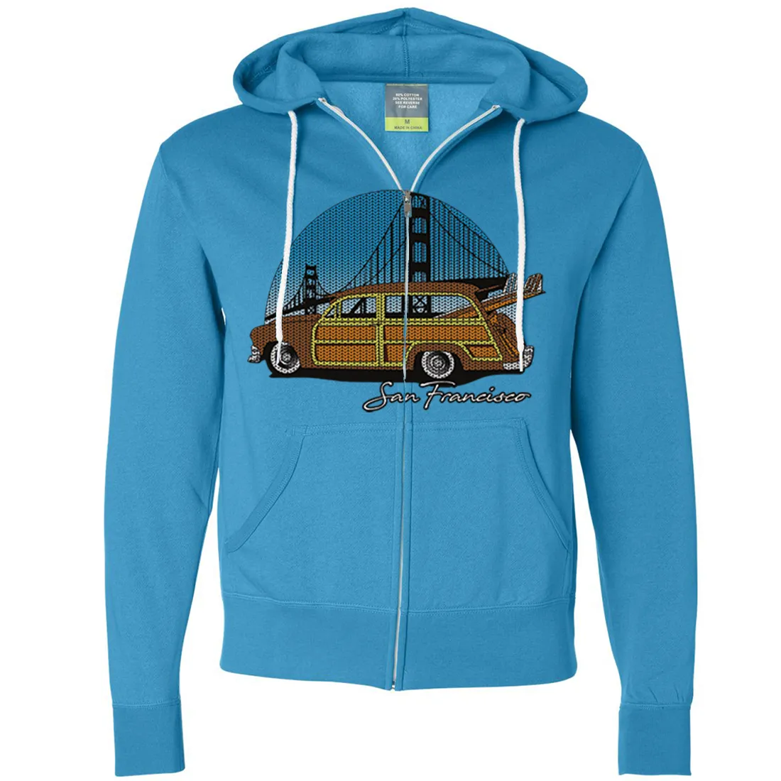 San Francisco Knit Style Woody Zip-Up Hoodie
